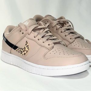 Size 7 - Nike Dunk Low SE Animal Swoosh - Fossil Stone